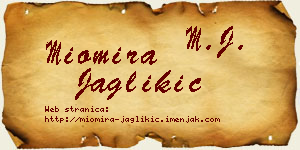 Miomira Jaglikić vizit kartica